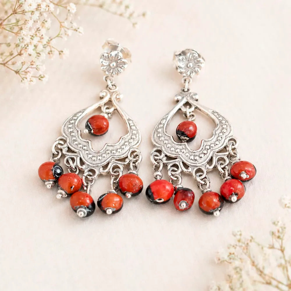 Aretes de plata 950