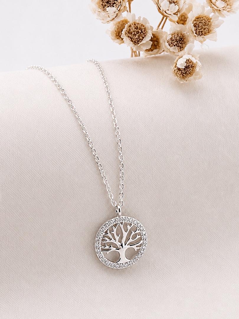 CADENA Y DIJE DE PLATA ARBOL DE LA VIDA
