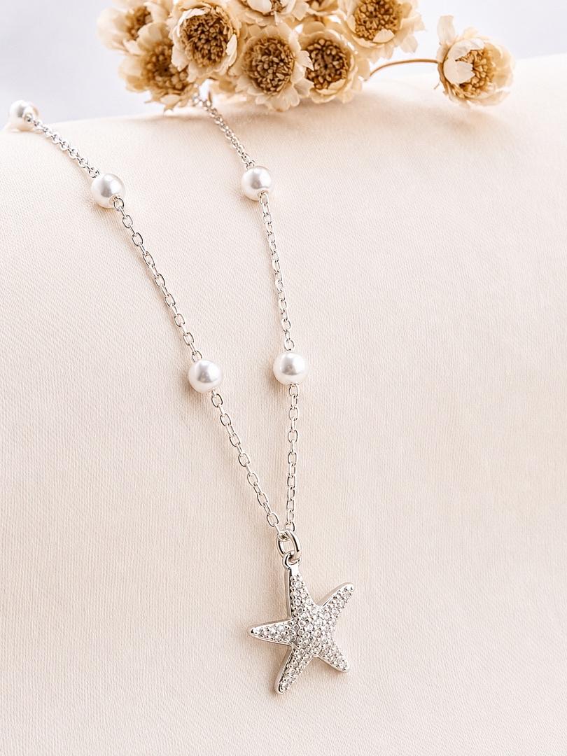 CADENA Y DIJE DE PLATA ESTRELLA DE MAR
