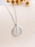 CADENA Y DIJE DE PLATA SAN BENITO