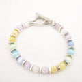 Pulsera Plata con piedras naturales