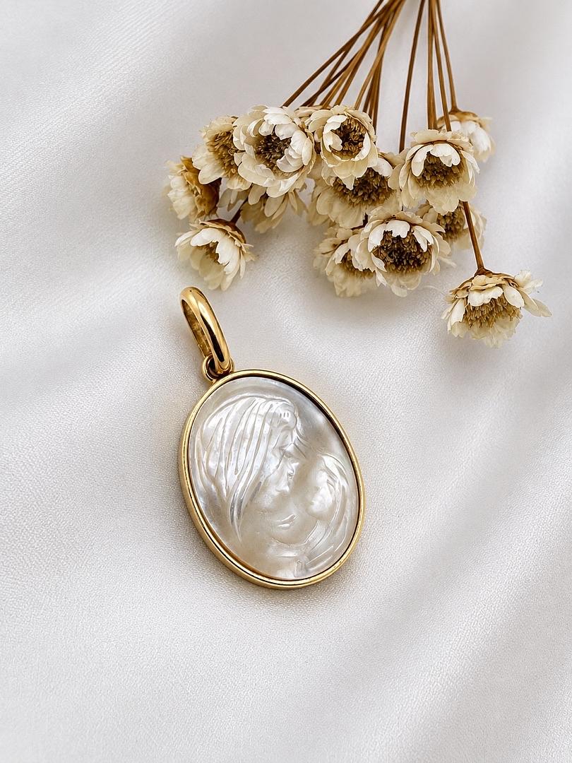DIJE DE ORO VIRGEN MARIA