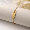 PULSERA DE ORO FLOR