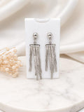 ARETES DE PLATA LARGOS