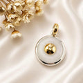Dije de plata con lamina de Oro 18k
