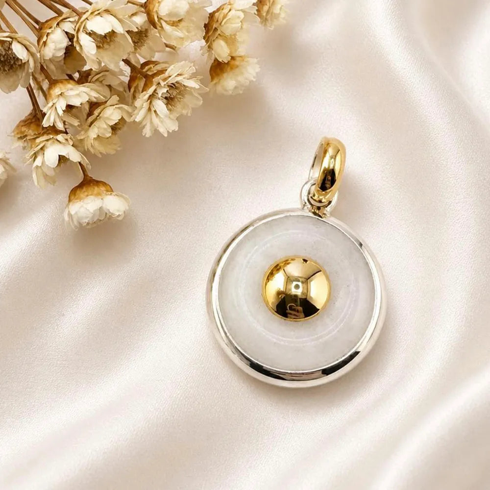 Dije de plata con lamina de Oro 18k
