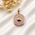Dije de plata con lamina de Oro 18k