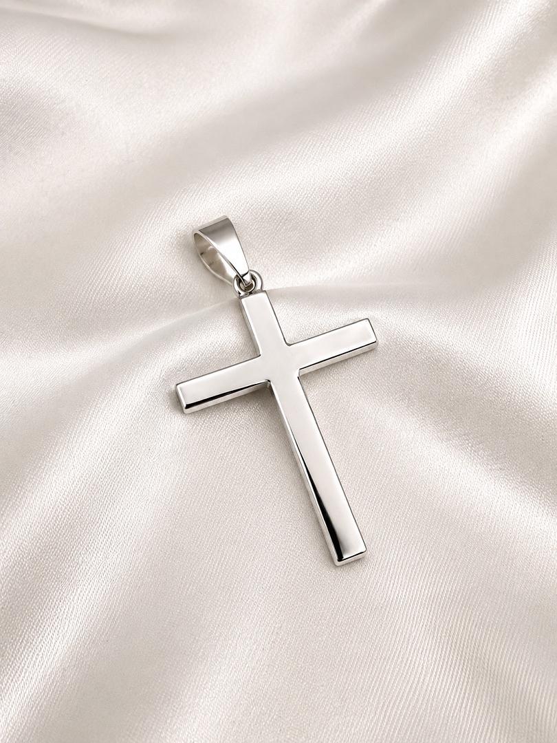Dije de plata de cruz