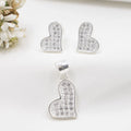 Aretes y dije plata 925
