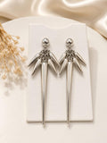 Aretes de plata largos