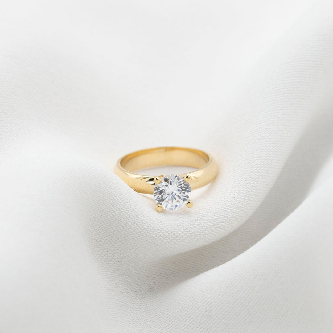 ANILLO DE COMPROMISO DE ORO 18K