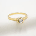 ANILLO DE COMPROMISO DE ORO AMARILLO