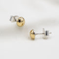 ARETES DE PLATA CON LAMINADO DE ORO
