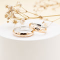 ALIANZAS DE PLATA CON LAMINA DE ORO