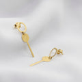 ARETES DE ORO 18K