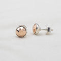 ARETES CON FINO CRISTAL Y PLATA