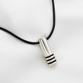 CADENA DE CAUCHO CON PLATA