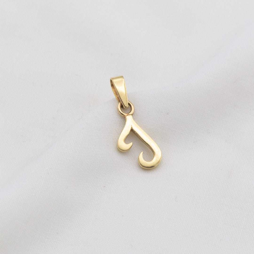 DIJE LETRA J EN ORO 18K