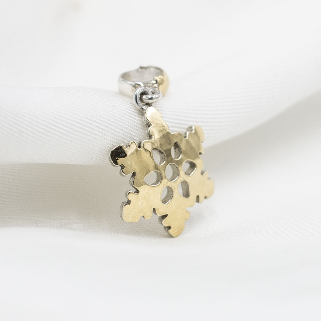 DIJE DE PLATA CON LÁMINA DE ORO 18K