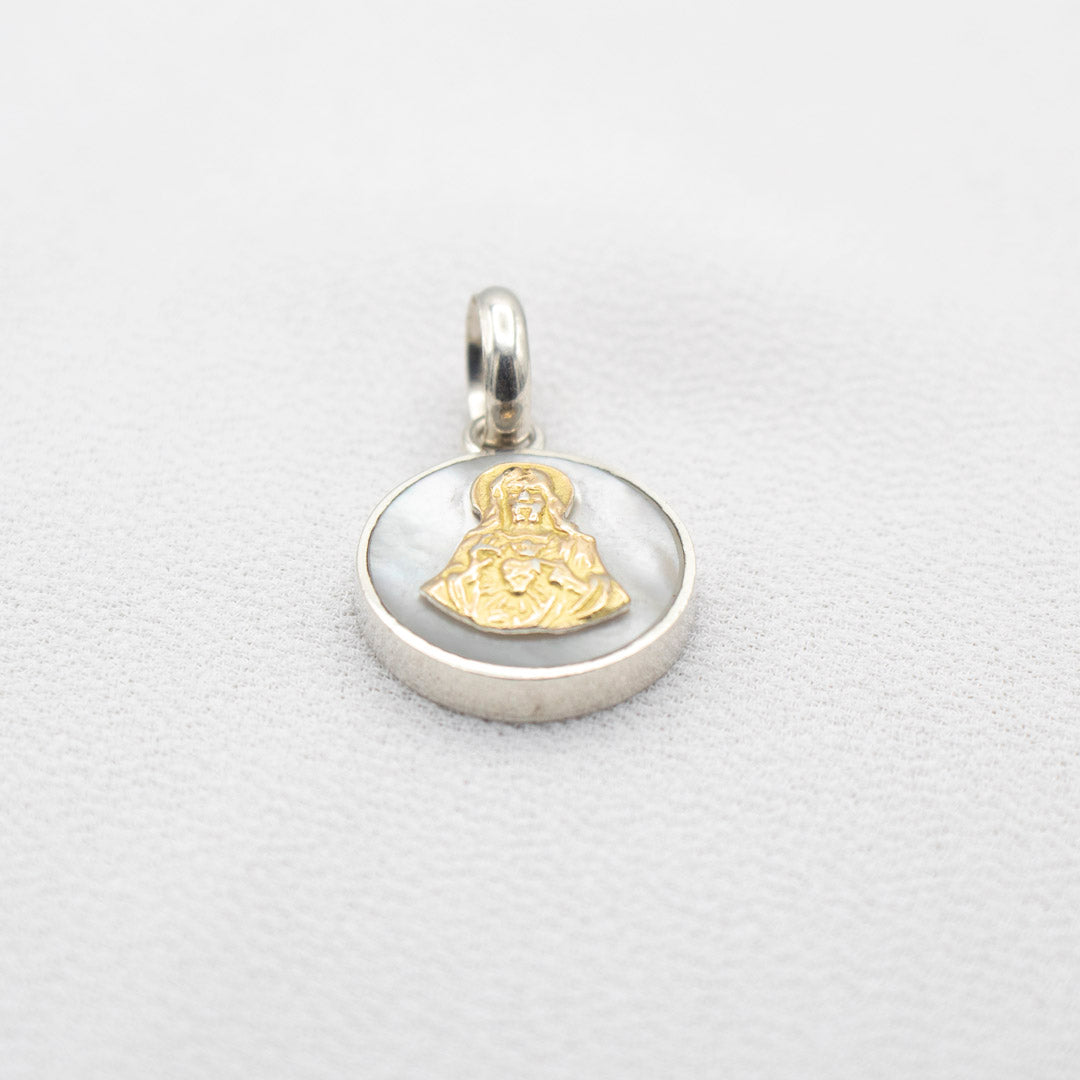DIJE DE PLATA SAGRADO CORAZON DE JESUS