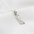 DIJE MADONNA CON CADENA DE PLATA