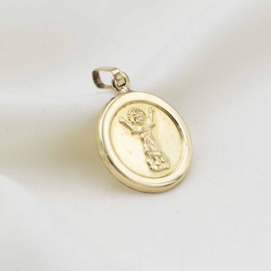 DIJE DIVINO NIÑO DE JESUS DE ORO 18K