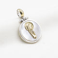 DIJE VIRGEN MARÍA DE PLATA LAMINADO EN ORO