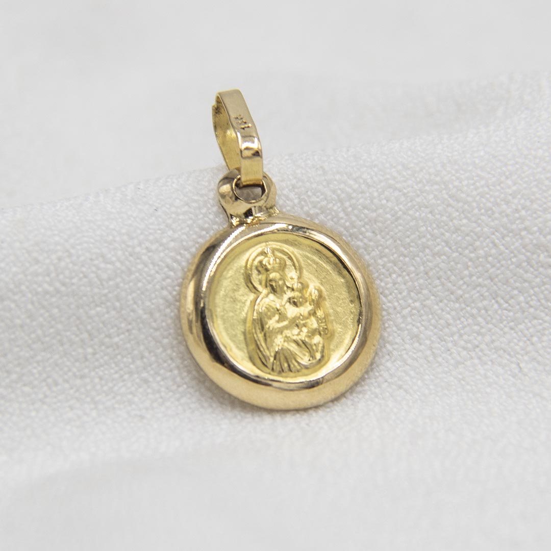 DIJE VIRGEN DEL CARMEN DE ORO 18K