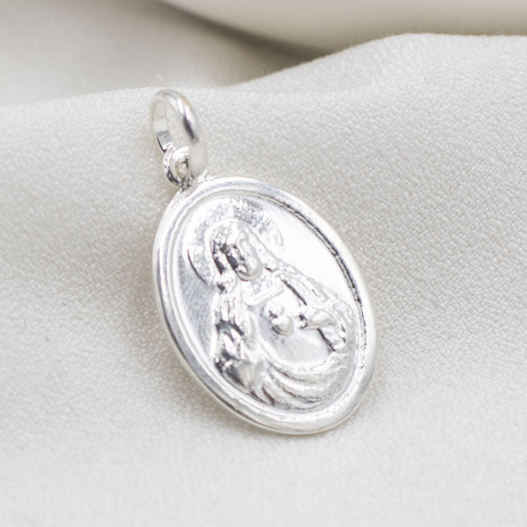 DIJE SAGRADO CORAZÓN DE JESÚS DE PLATA