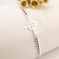 Pulsera regulable de plata