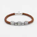 PULSERA DE CUERO CON PLATA