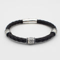 PULSERA DE PLATA CON CUERO