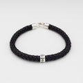 PULSERA DE CUERO CON PLATA