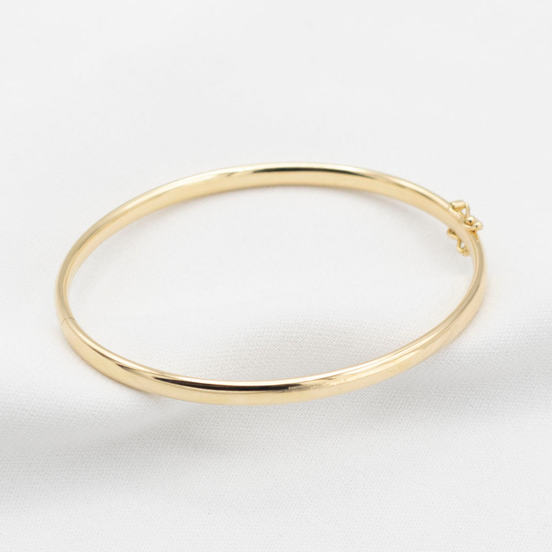 Brazalete modelo Almendrado en ORO 18K