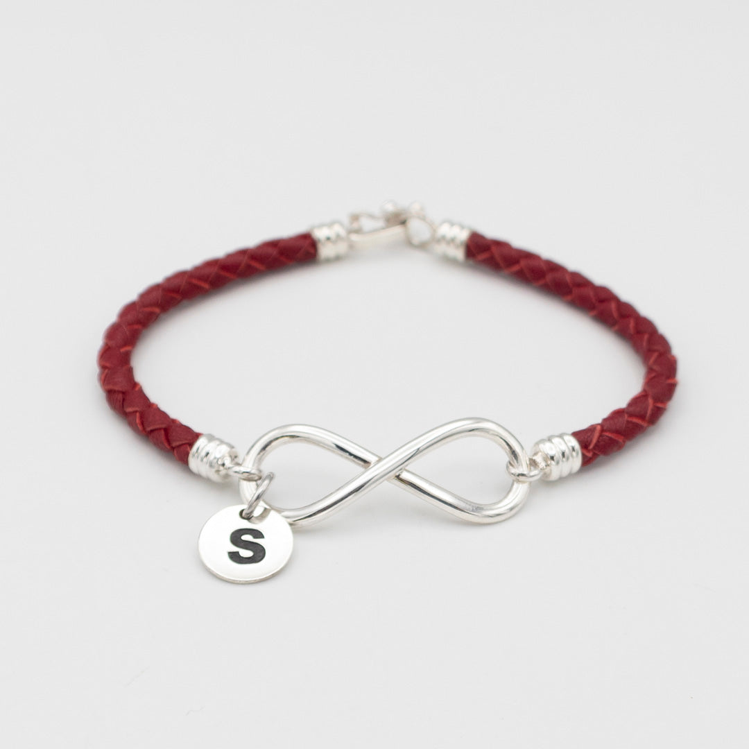 PULSERA DE CUERO CON PLATA