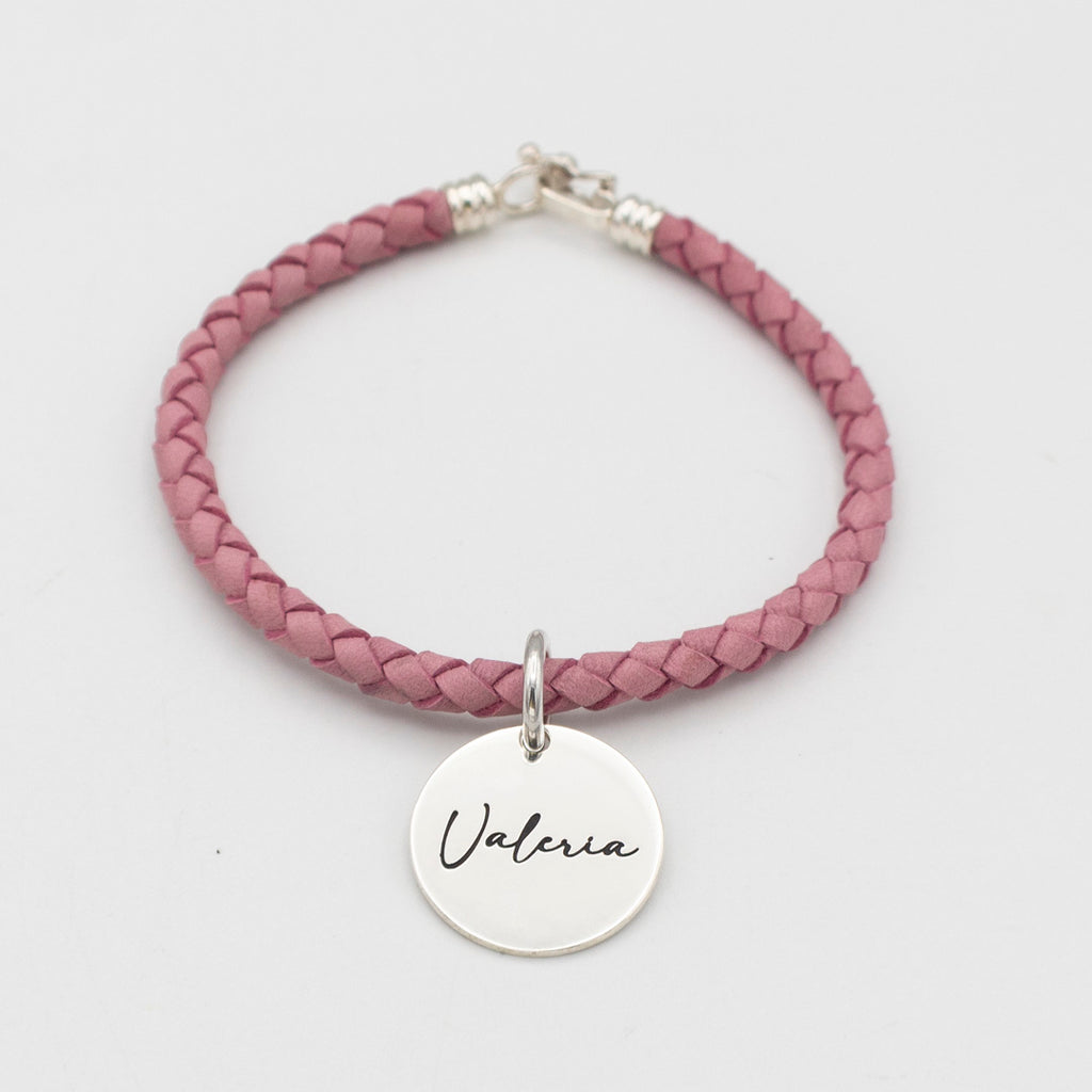PULSERA DE CUERO CON PLATA