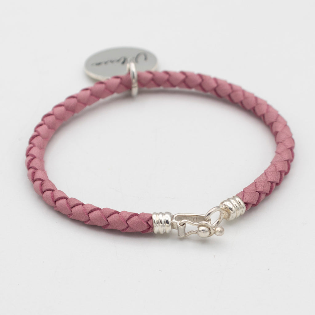 PULSERA DE CUERO CON PLATA