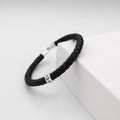 PULSERA DE CUERO CON PLATA