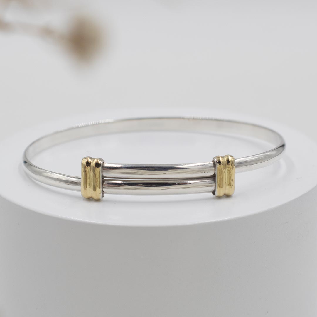 PULSERA GRADUABLE DE PLATA PARA NIÑA DE 5 A 8 AÑOS