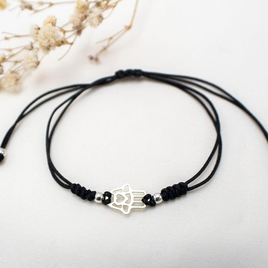 PULSERA GRADUABLE CON DIJE DE PLATA