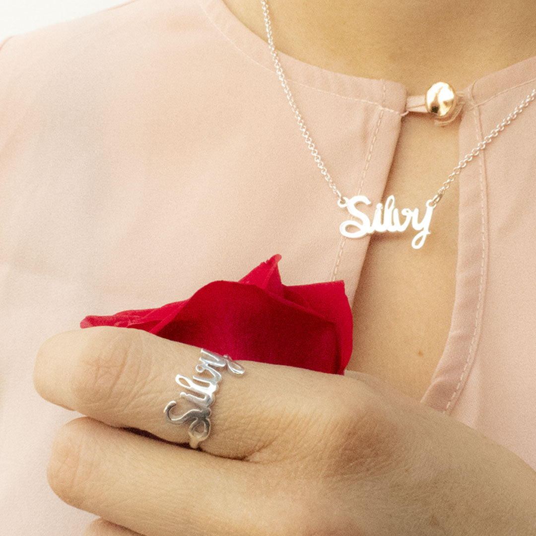 SORTIJA DE PLATA PERSONALIZADA