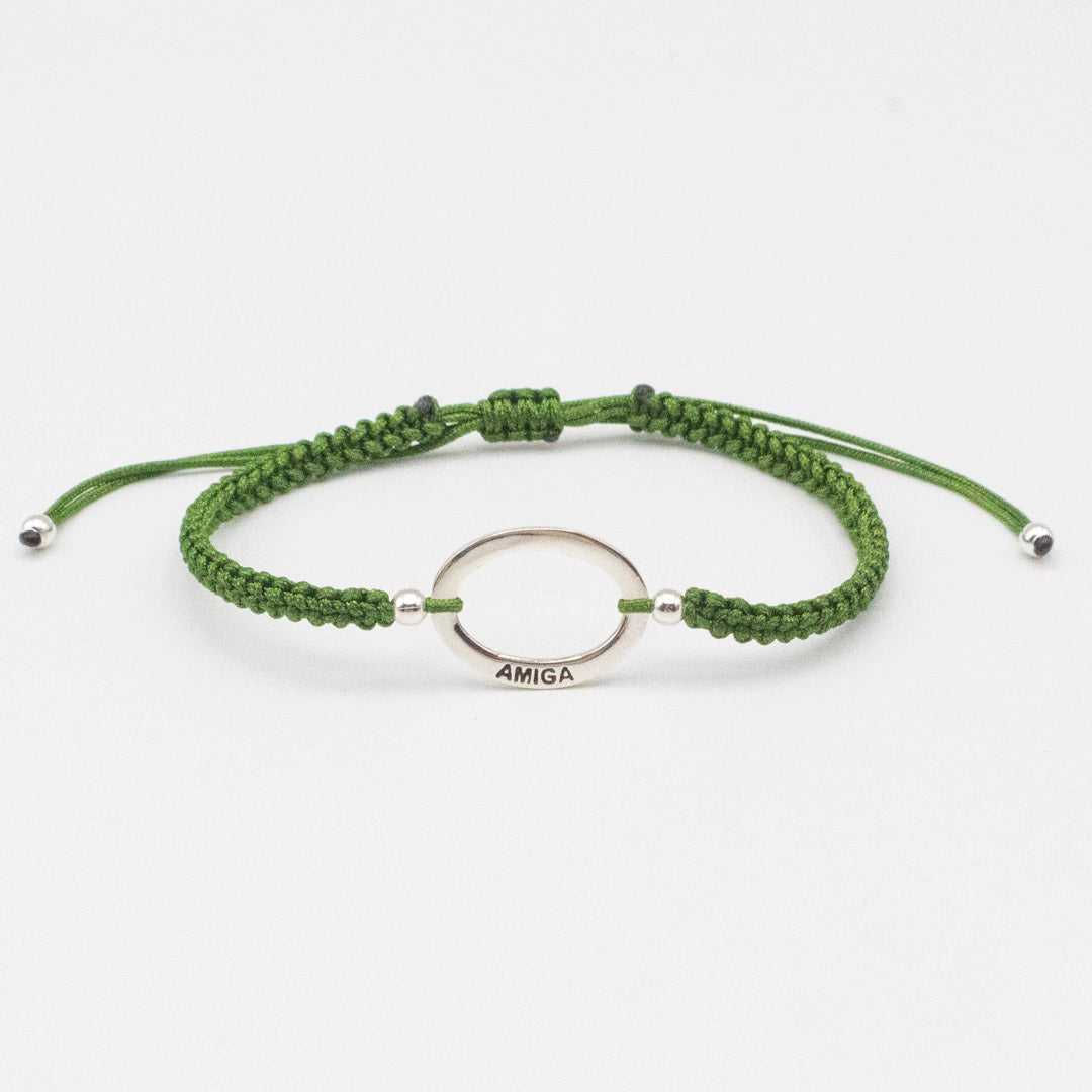 PULSERA GRADUABLE CON DIJE DE PLATA