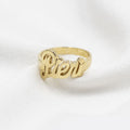 SORTIJA PERSONALIZABLE DE ORO 18K
