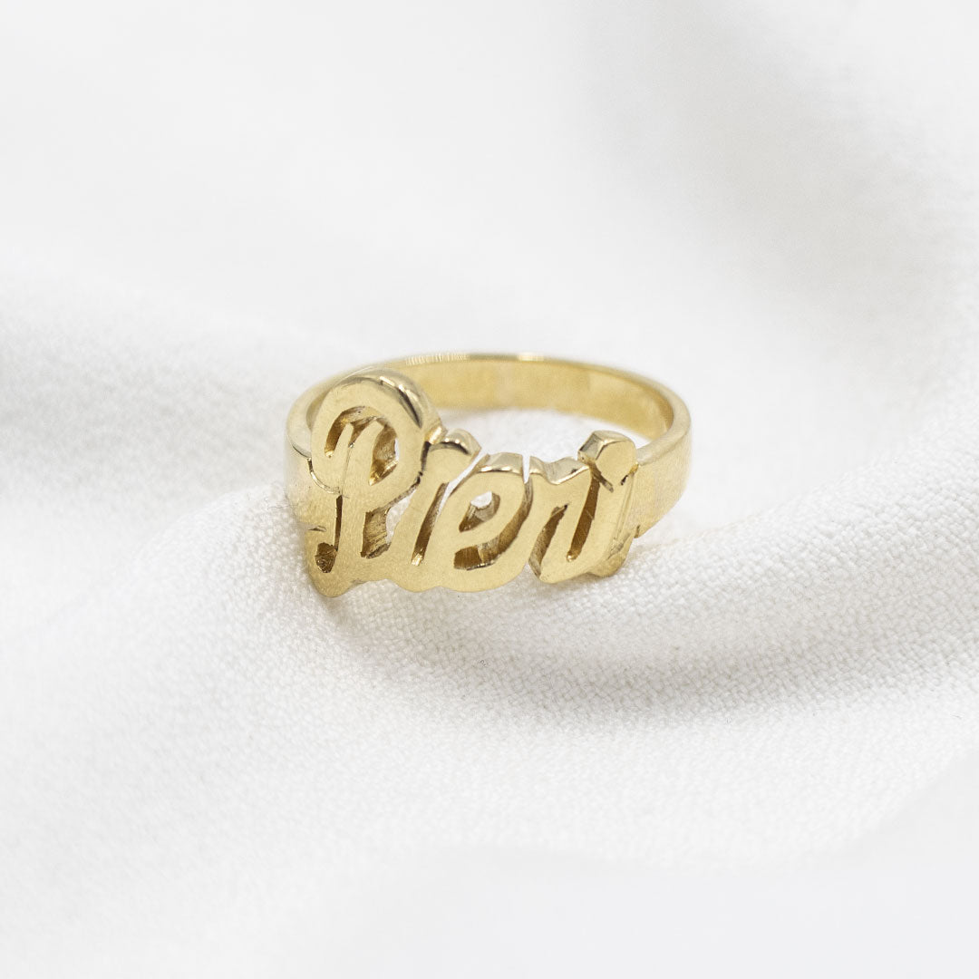 SORTIJA PERSONALIZABLE DE ORO 18K