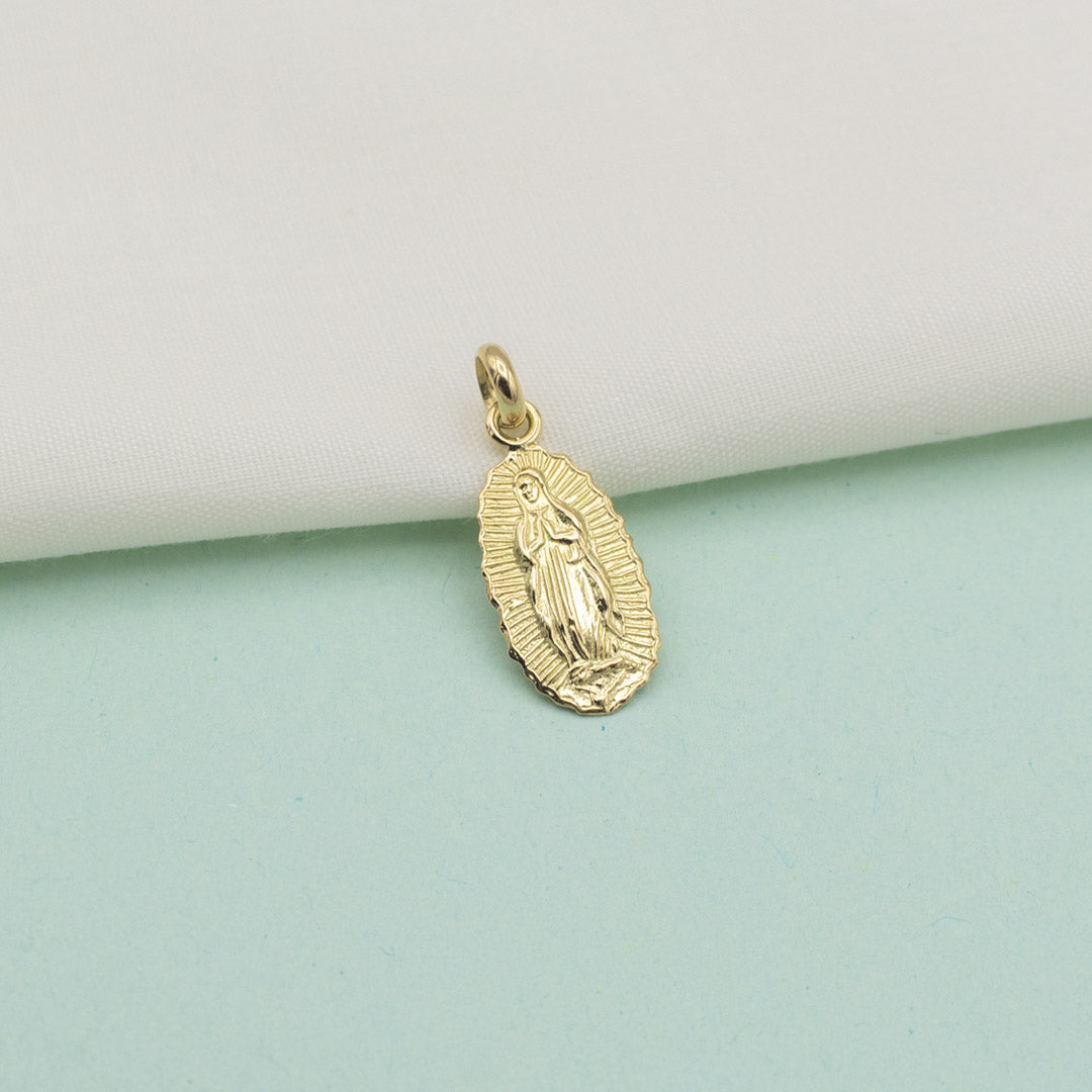 Dije de Oro 18K Virgen de Guadalupe