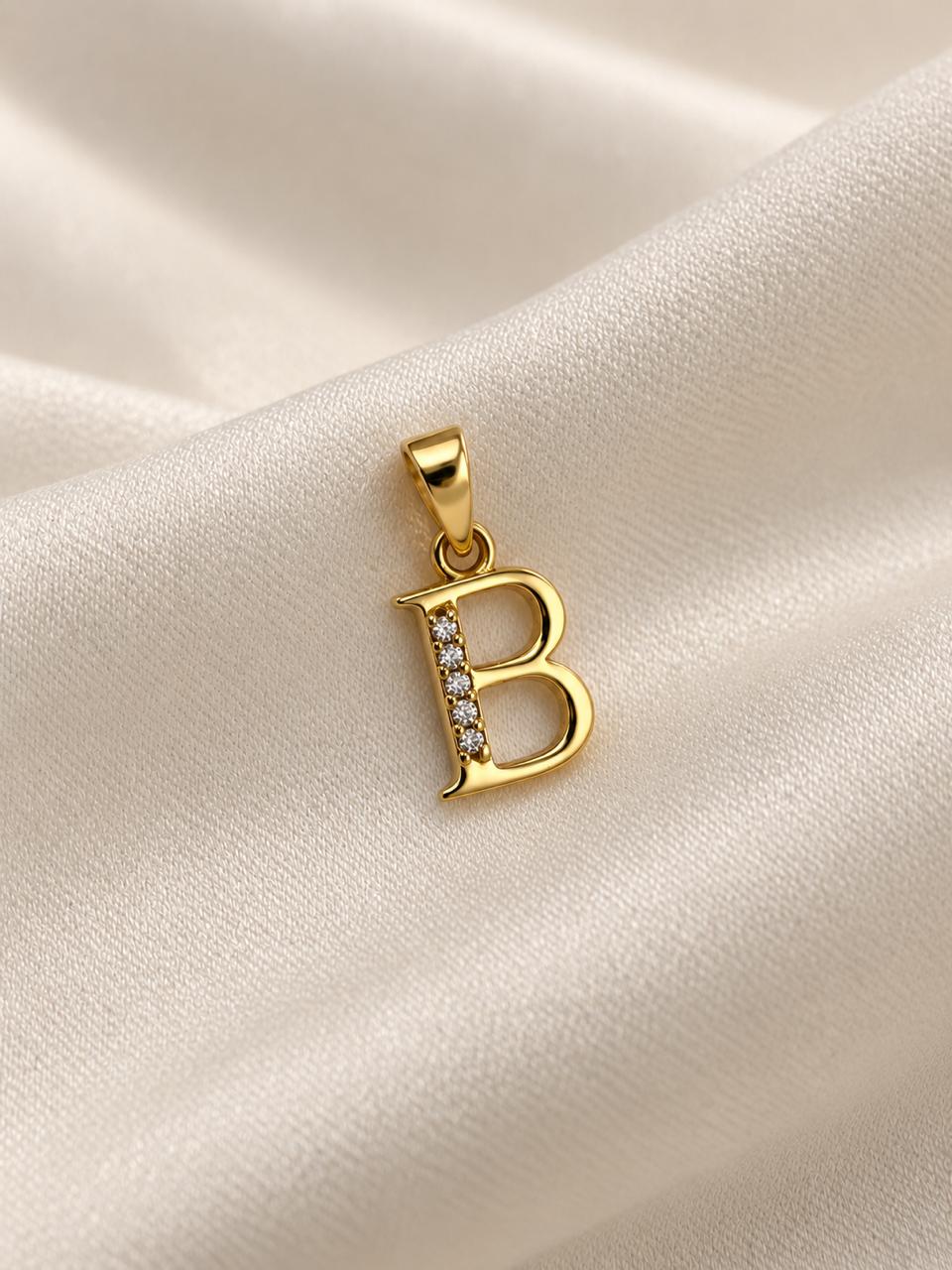 Dije de oro 18k inicial B
