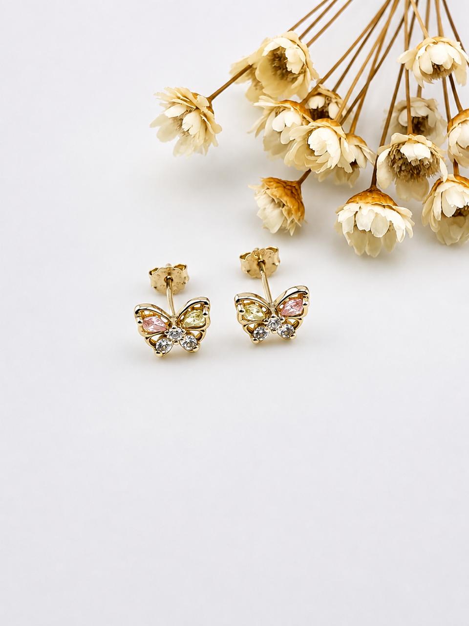 Aretes de Plata Mariposa