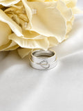 Anillos de Promesa de Plata Corazon