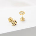 ARETES DE ORO 18K