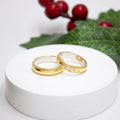 AROS DE MATRIMONIO DE PLATA Y LAMINA DE ORO